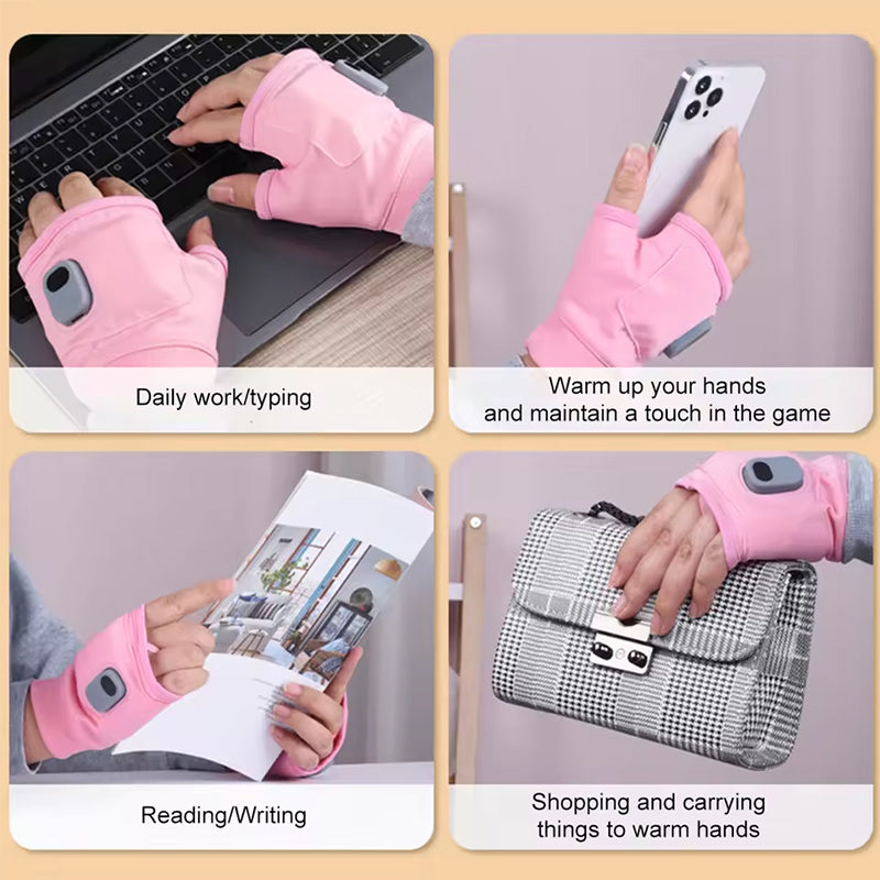 1 Pair of Rechargeable Heated Gloves. USB-powered; great for outdoor activities like cycling, skiing, and motorcycling.