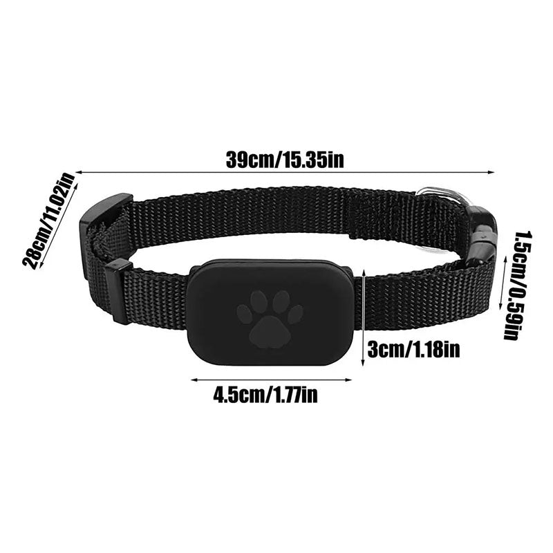 Real-Time GPS Pet Tracker: Long-Range Waterproof Collar with Activity Alert, Anti-Loss Finder Compatible with Apple Find My