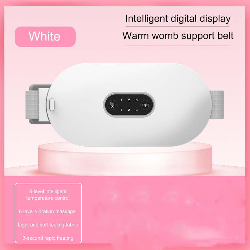 Waist Belt with Heat Therapy, Electric Heating, Rechargeable, Abdominal Warmth, Massage Function, Winter Gift for Women