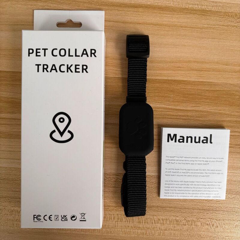Real-Time GPS Pet Tracker: Long-Range Waterproof Collar with Activity Alert, Anti-Loss Finder Compatible with Apple Find My