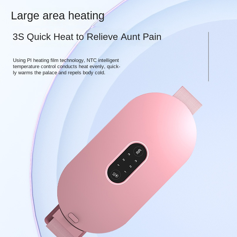 Waist Belt with Heat Therapy, Electric Heating, Rechargeable, Abdominal Warmth, Massage Function, Winter Gift for Women