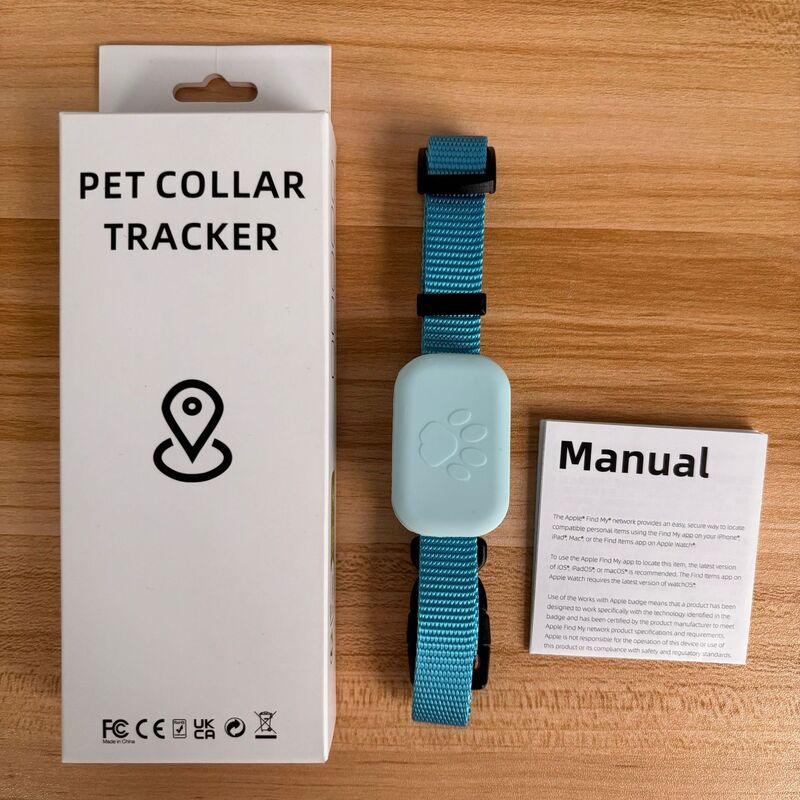Real-Time GPS Pet Tracker: Long-Range Waterproof Collar with Activity Alert, Anti-Loss Finder Compatible with Apple Find My