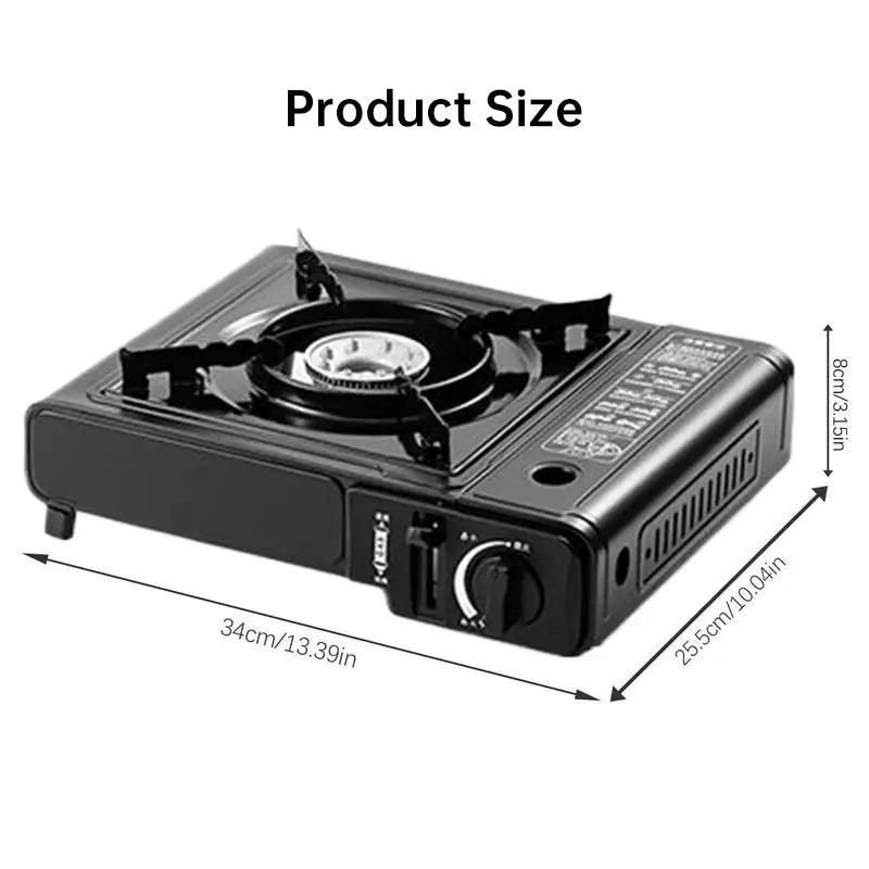 Portable Gas Camping Stove, 2.2kW Outdoor Cooker with Full Kit (Pot Stand & Carry Case)