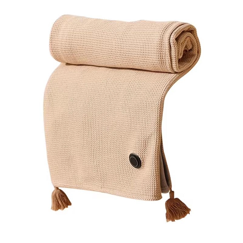 Versatile Women's Heated Shawl. Features a Soft Zipper and USB Heating Technology for perfect portable cozy comfort and warmth