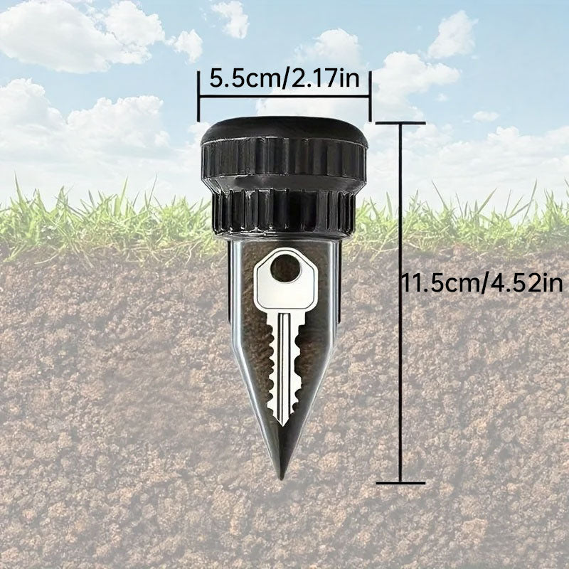 Waterproof Key Hider for Garden - No Battery, Plastic Key Safe for Outdoor Yard
