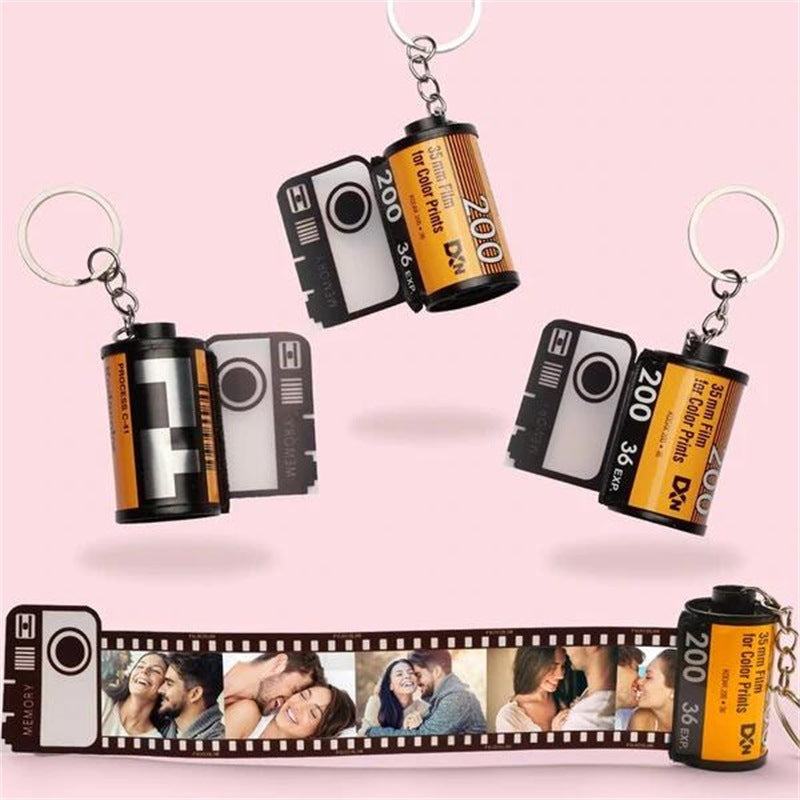 Memory Time Film Album Key Chain Creative Valentine's Day Birthday Gift Boyfriend Girl Friend Graduation Commemoration