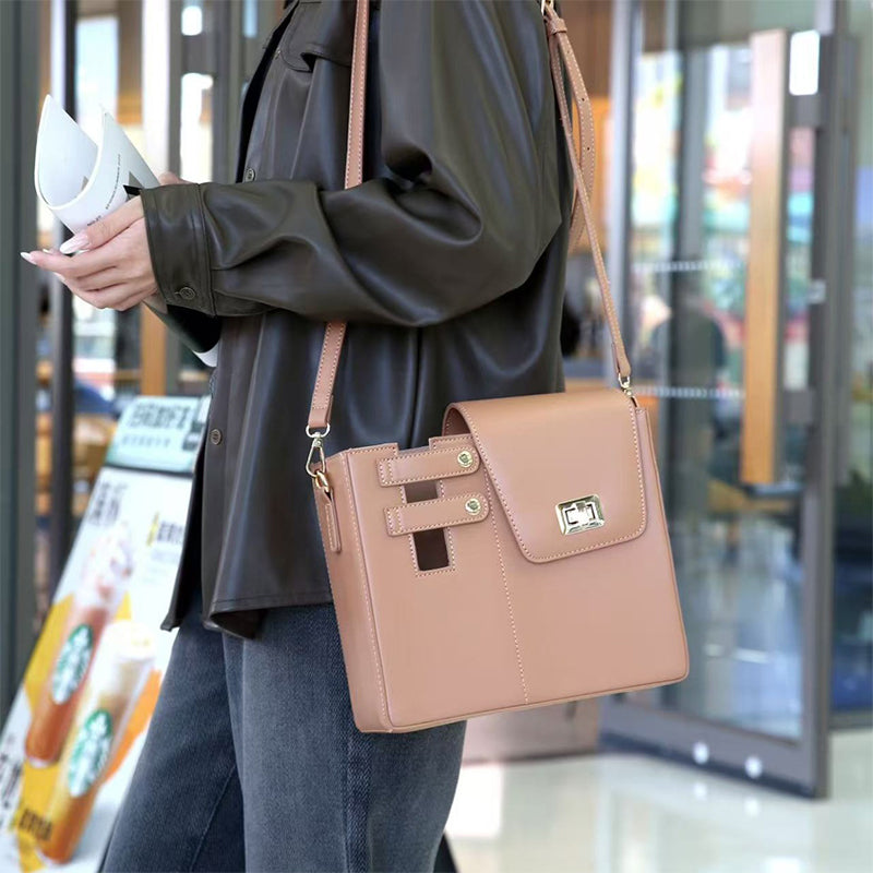 Elegant Bright Stylish and Multi-functional Women's Crossbody Handbags with handy convient Stanley flask, water bottle and cup holder section