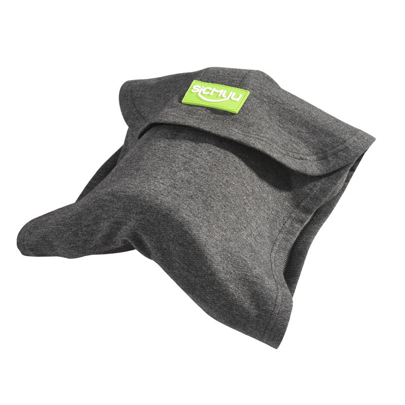 Memory Foam Travel Pillow for Plane, Train & Car - Neck Support Cushion with removable, washable Cover - ideal for sleeping