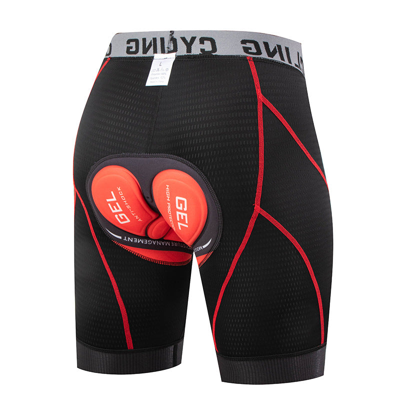 Cycling Shorts with Thick Silicone Padding, Breathable and High-Elastic Mountain and Road Bike Riding Pants
