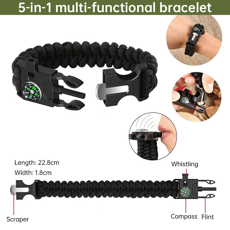 Multi-functional Outdoor First Aid Kit, Emergency Survival Gear with Trauma Bag for Camping, Hiking, Hunting Adventures